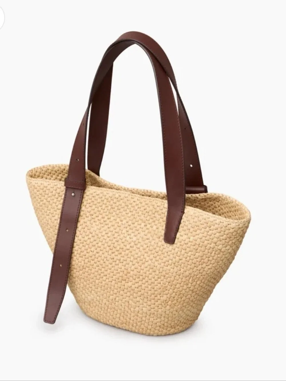 EXCELLENT LIE STUDIO THE BIANCA RAFFIA BAG - CREAM